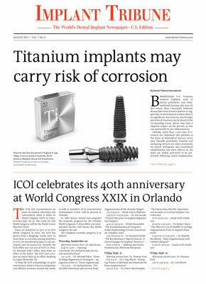 Implant Tribune U.S. No. 8, 2012