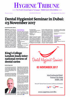Hygiene Tribune Middle East & Africa No. 4, 2017
