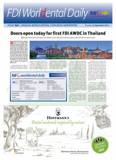 World Dental Daily Bangkok 2015, 22 September