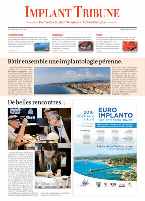 Implant Tribune France No. 1, 2016