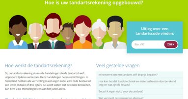 Nieuwe website legt in patiëntvriendelijke taal tandartsrekening uit